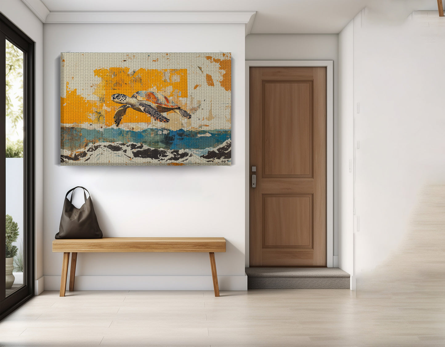 Sea Turtle Coastal Caribbean wall art view 17