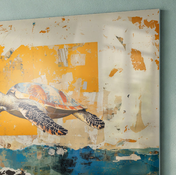 Sea Turtle Coastal Caribbean wall art view 22