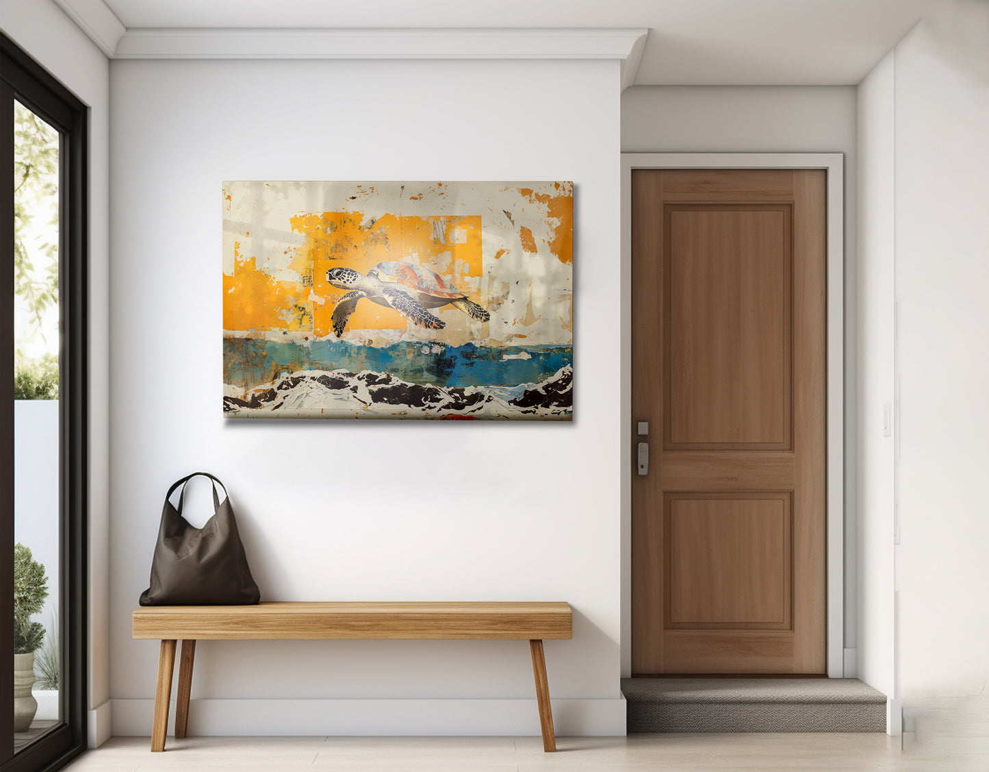 Sea Turtle Coastal Caribbean wall art view 23
