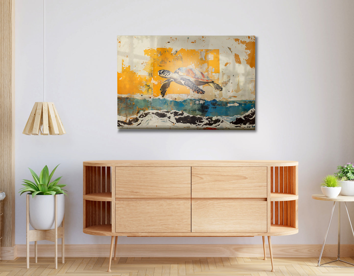 Sea Turtle Coastal Caribbean wall art view 20