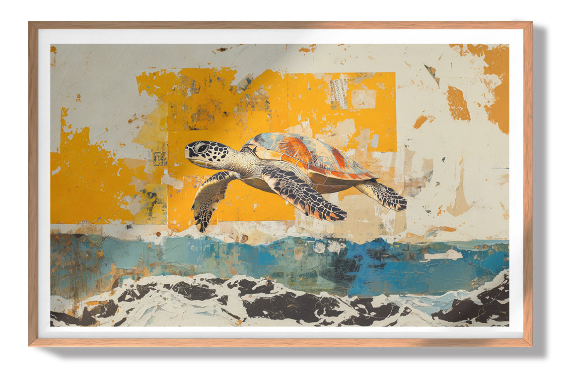 Sea Turtle Coastal Caribbean wall art view 79