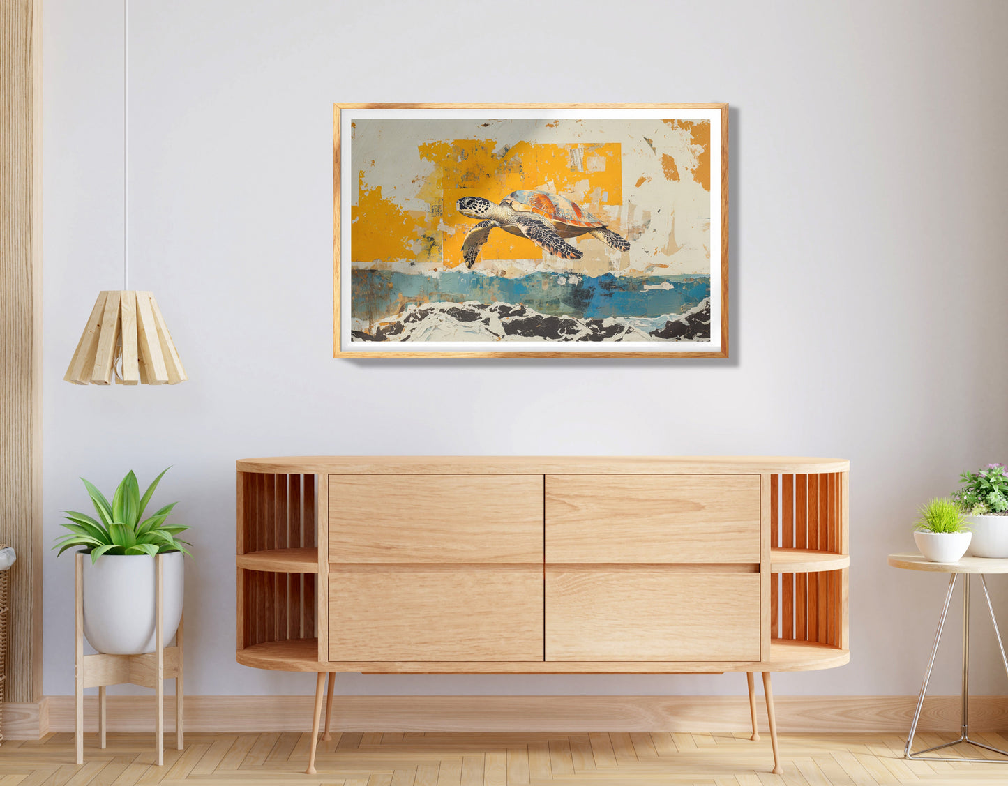 Sea Turtle Sunset Ocean Caribbean wall art view 74