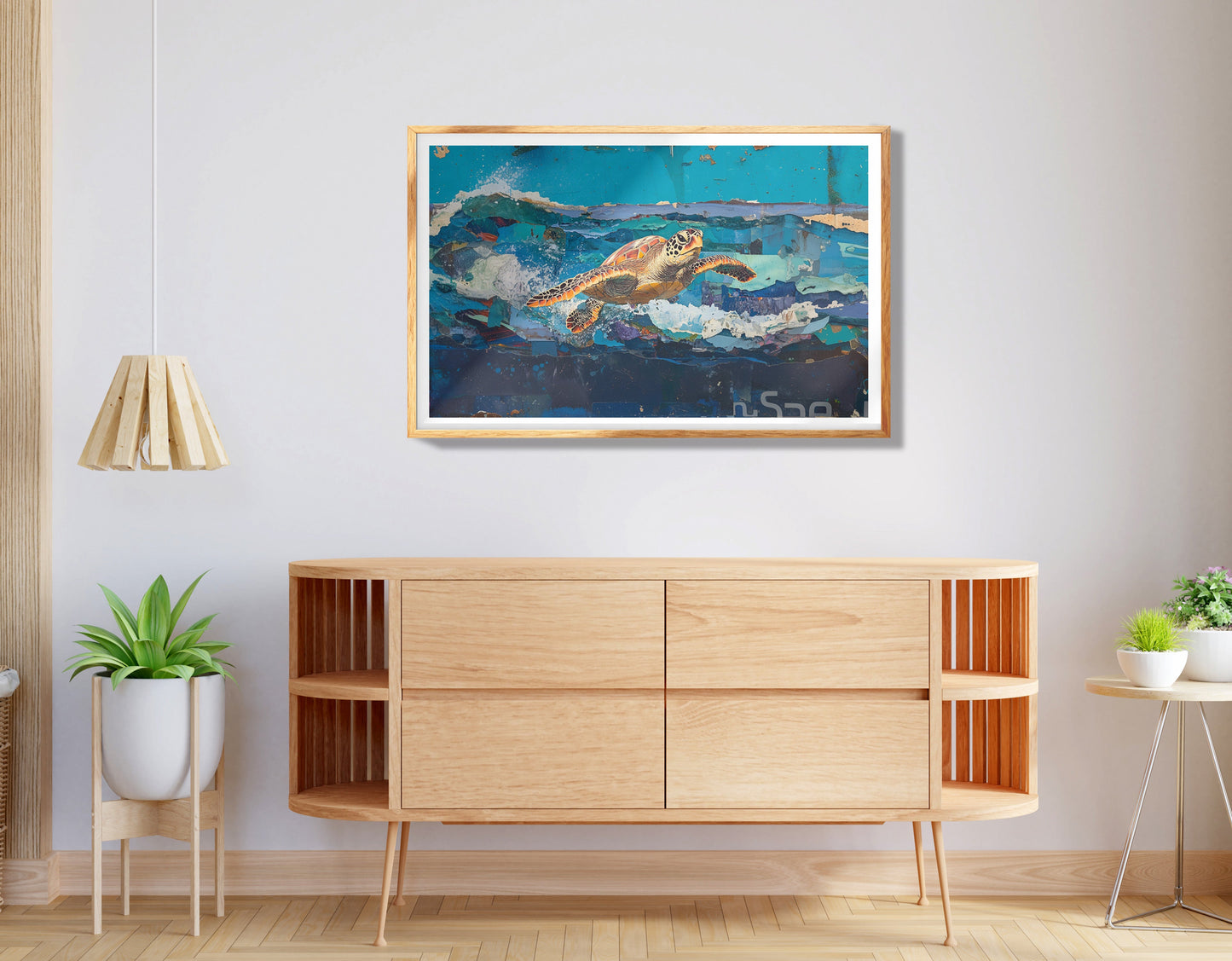 Sea Turtle Coastal Caribbean wall art view 74