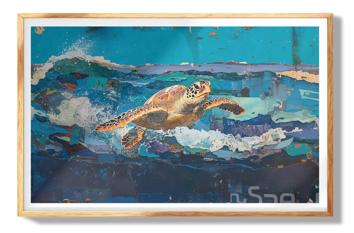 Sea Turtle Coastal Caribbean wall art view 73