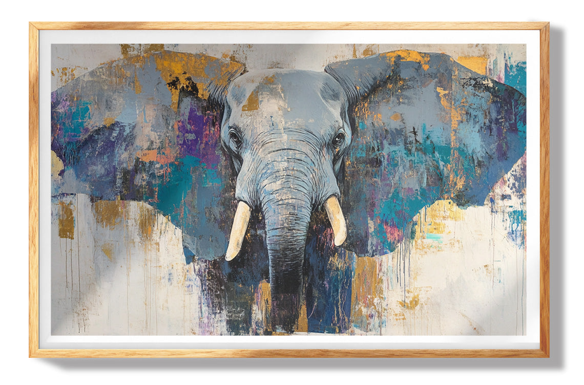 Abstract Giraffe Gold African American abstract art view 73