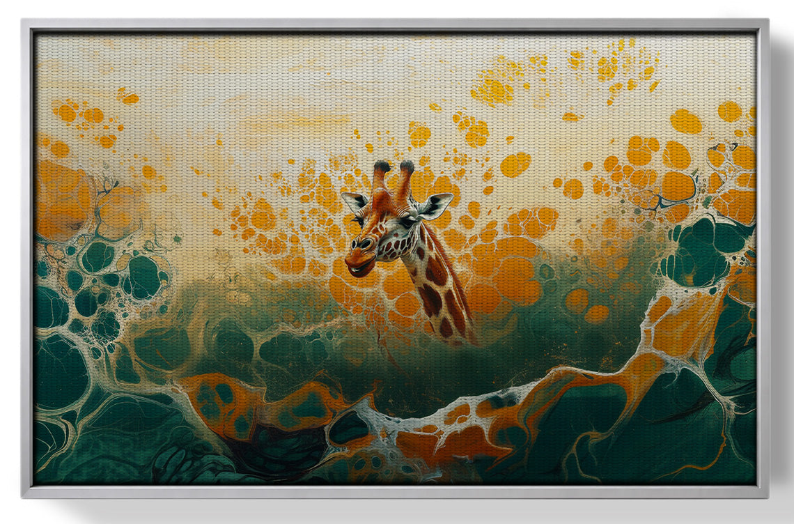 Abstract Giraffe Gold African American abstract art view 55