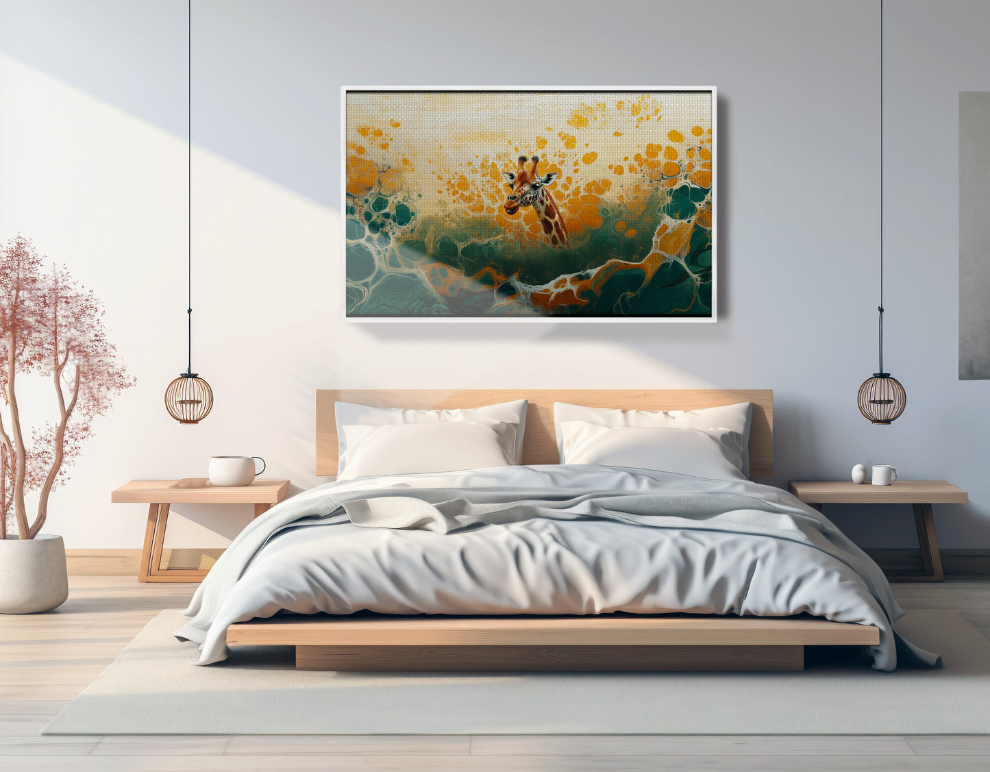 Abstract Giraffe Gold African American abstract art view 63