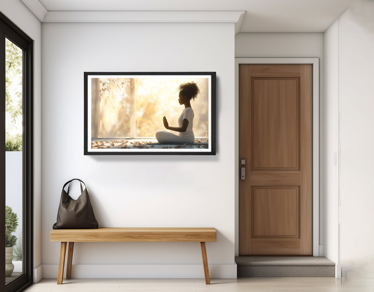 Black Girl Meditation Room Black children wall art view 71