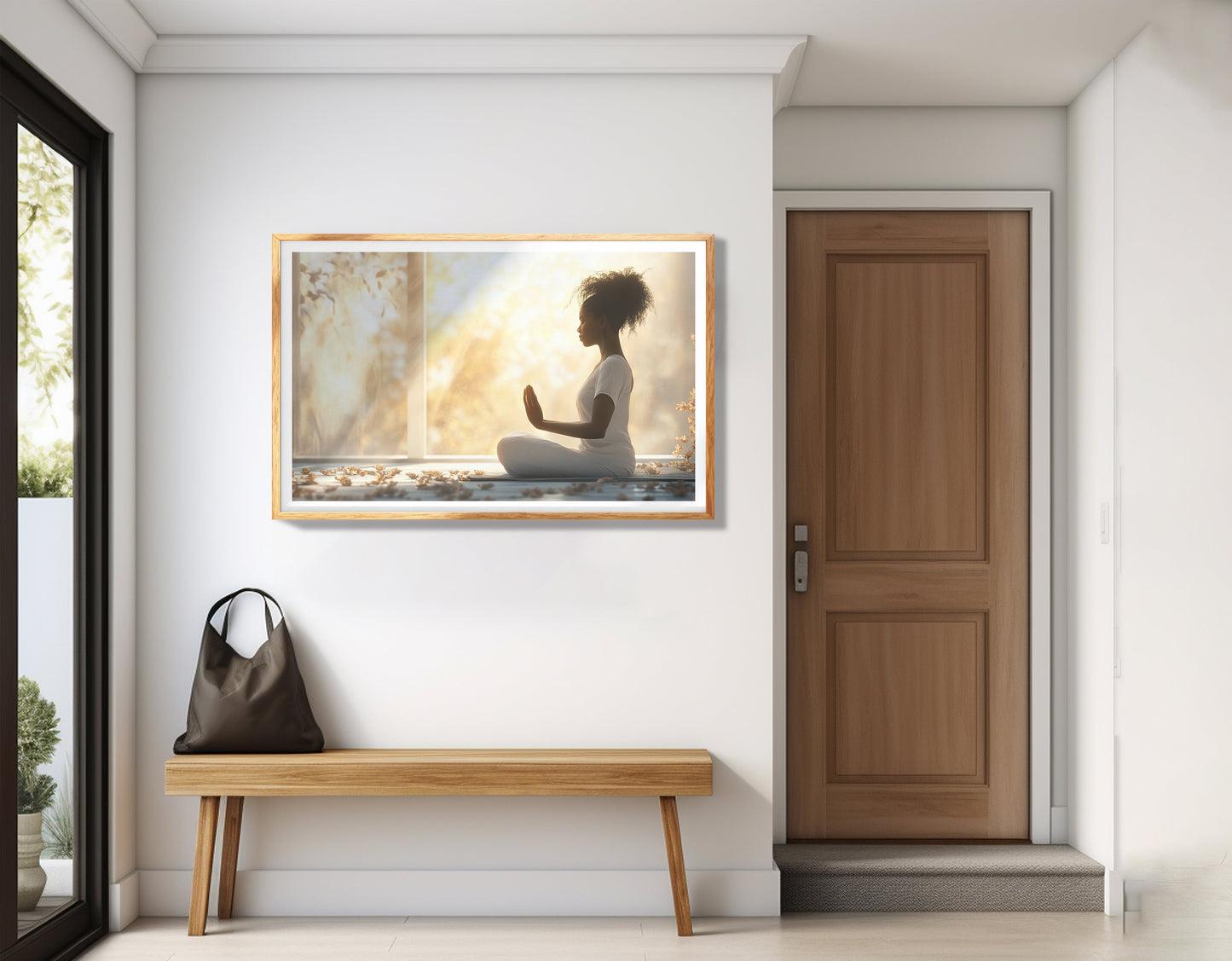 Black Girl Meditation Room Black children wall art view 77