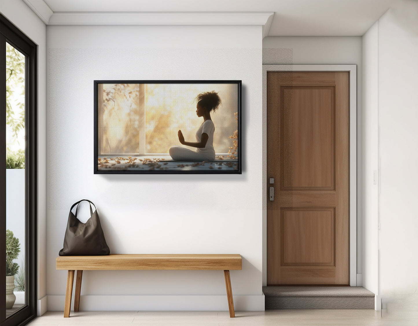 Black Girl Meditation Room Black children wall art view 29