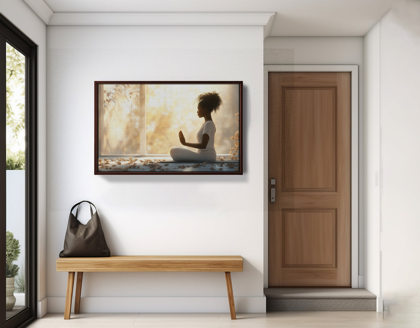 Black Girl Meditation Room Black children wall art view 35
