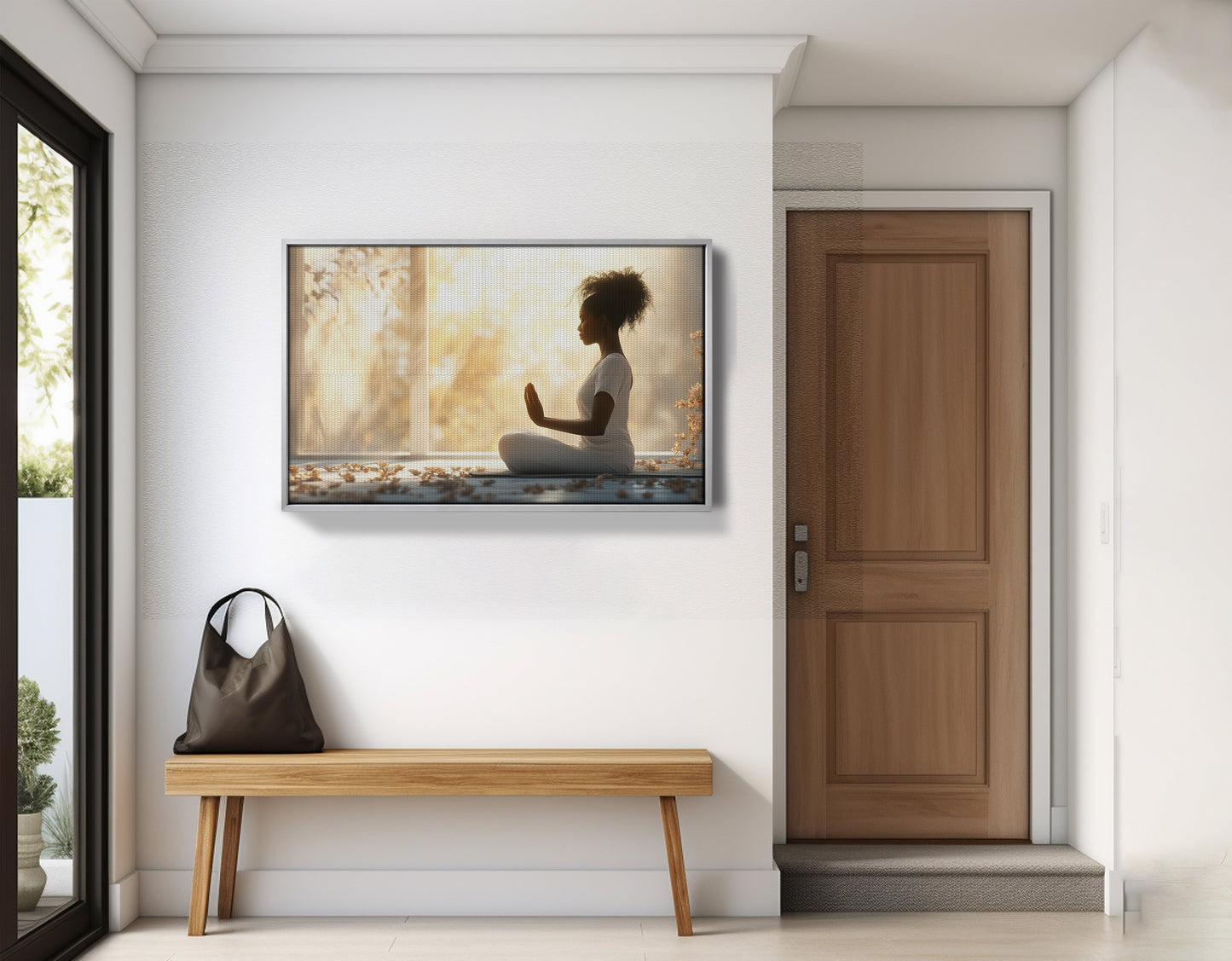 Black Girl Meditation Room Black children wall art view 59