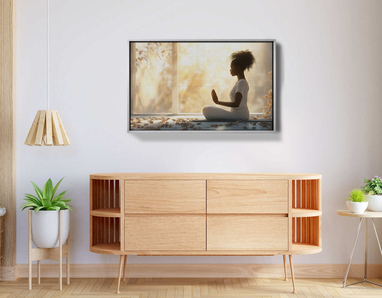 Black Girl Meditation Room Black children wall art view 56
