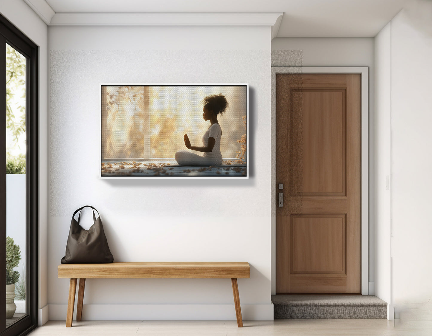 Black Girl Meditation Room Black children wall art view 65