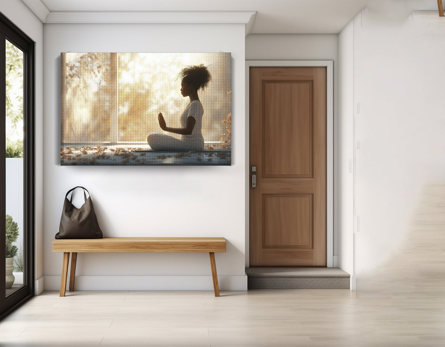 Black Girl Meditation Room Black children wall art view 17