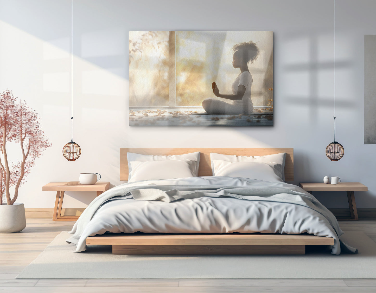 Black Girl Meditation Room Black children wall art view 21