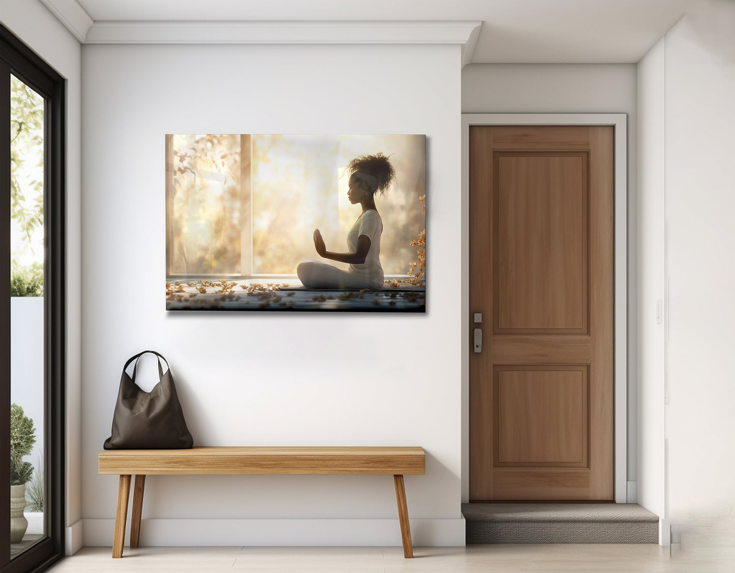Black Girl Meditation Room Black children wall art view 23