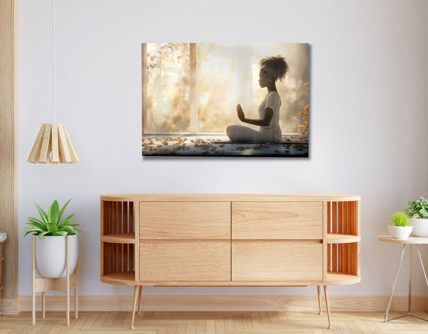 Black Girl Meditation Room Black children wall art view 20