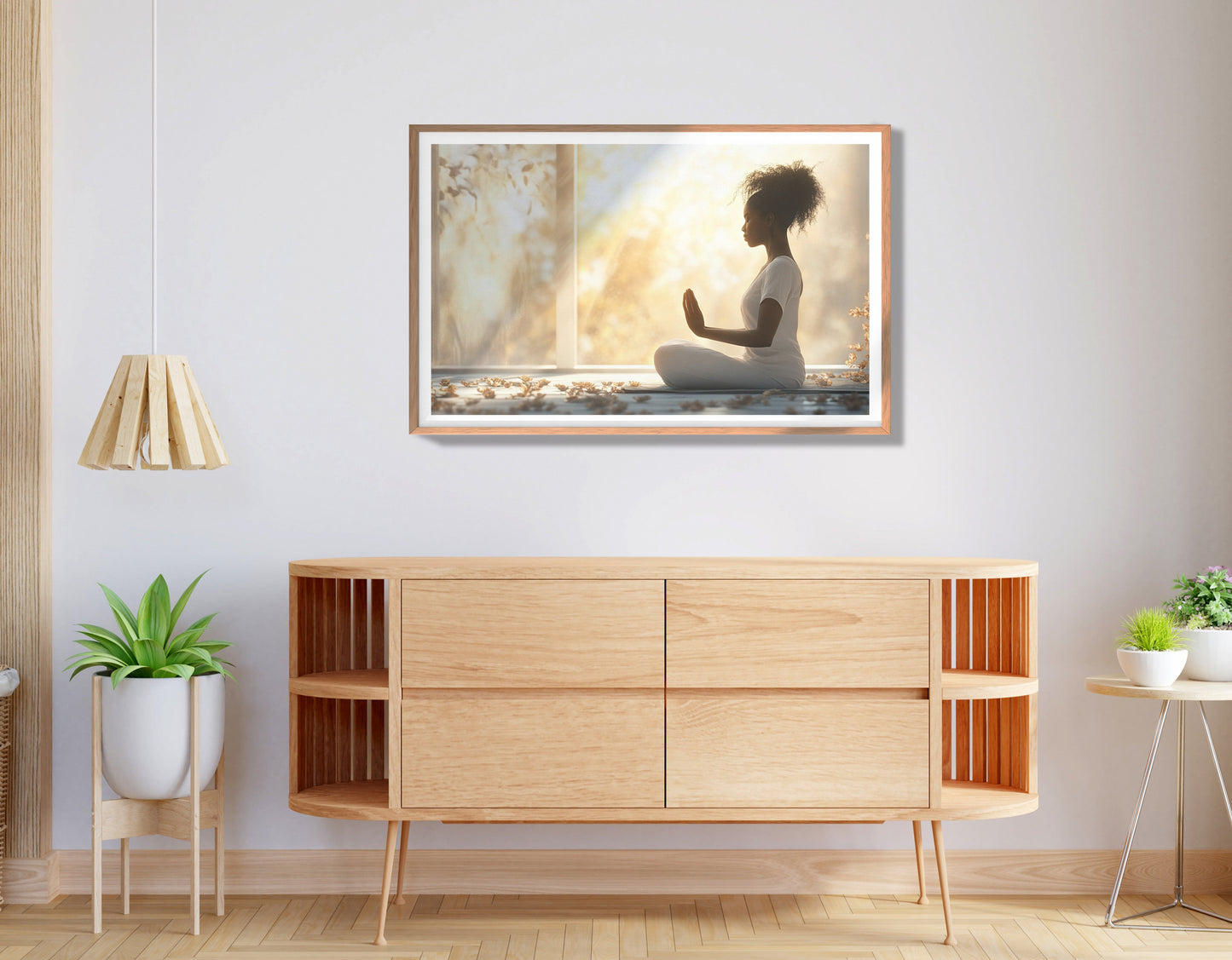 Black Girl Meditation Room Black children wall art view 80