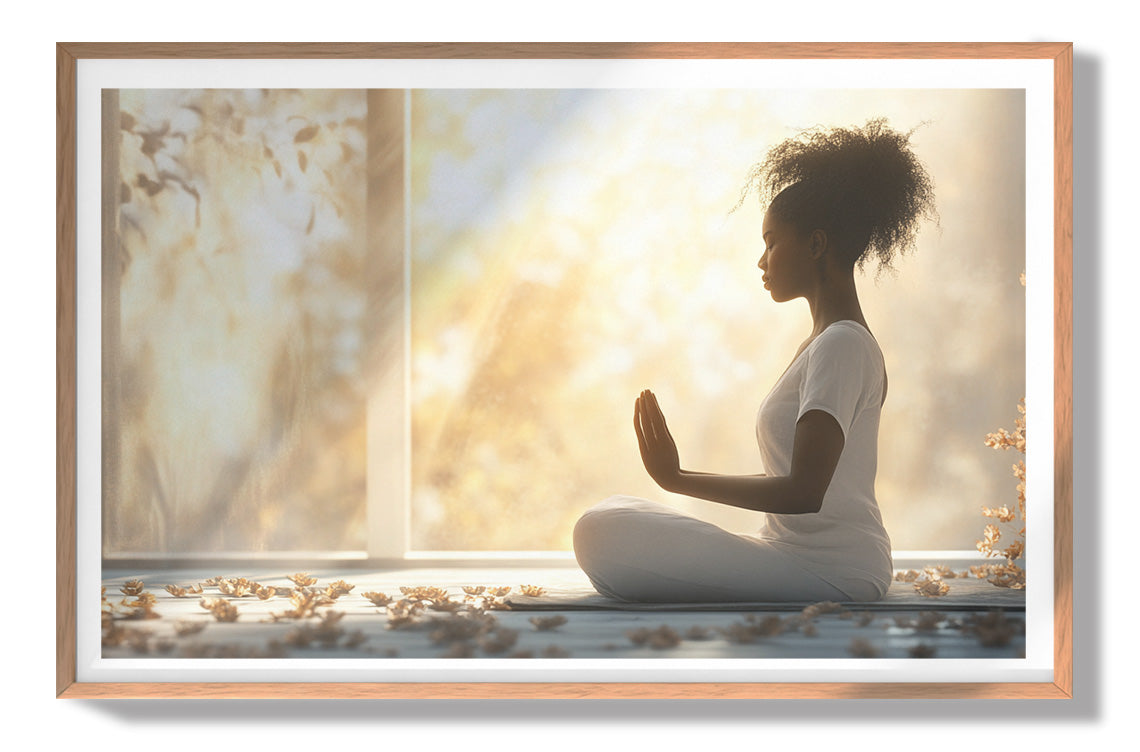 Black Girl Meditation Room Black children wall art view 79