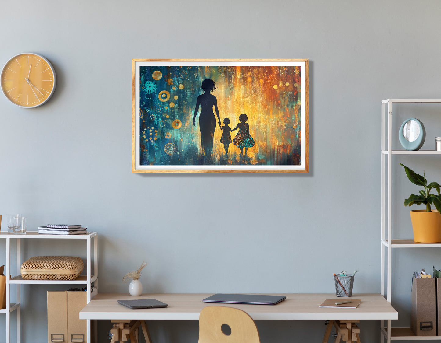 Black Family Stained Glass Black family wall art view 78