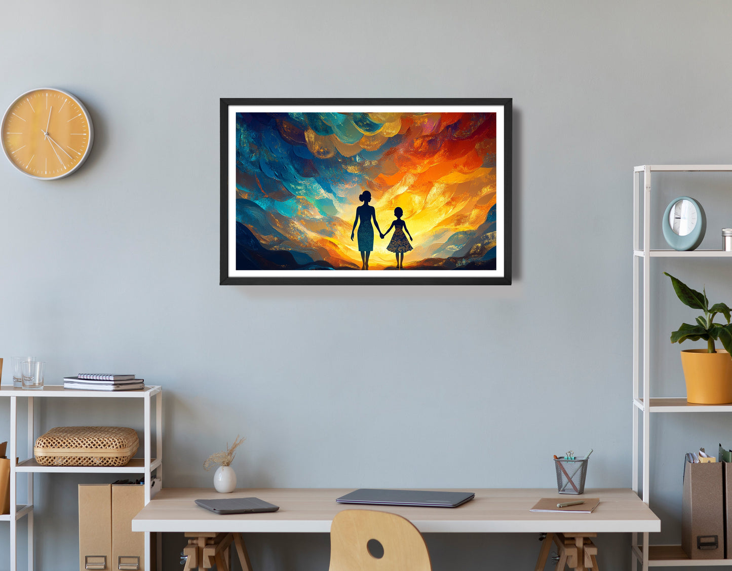 Black Children Sunset Black children wall art view 72