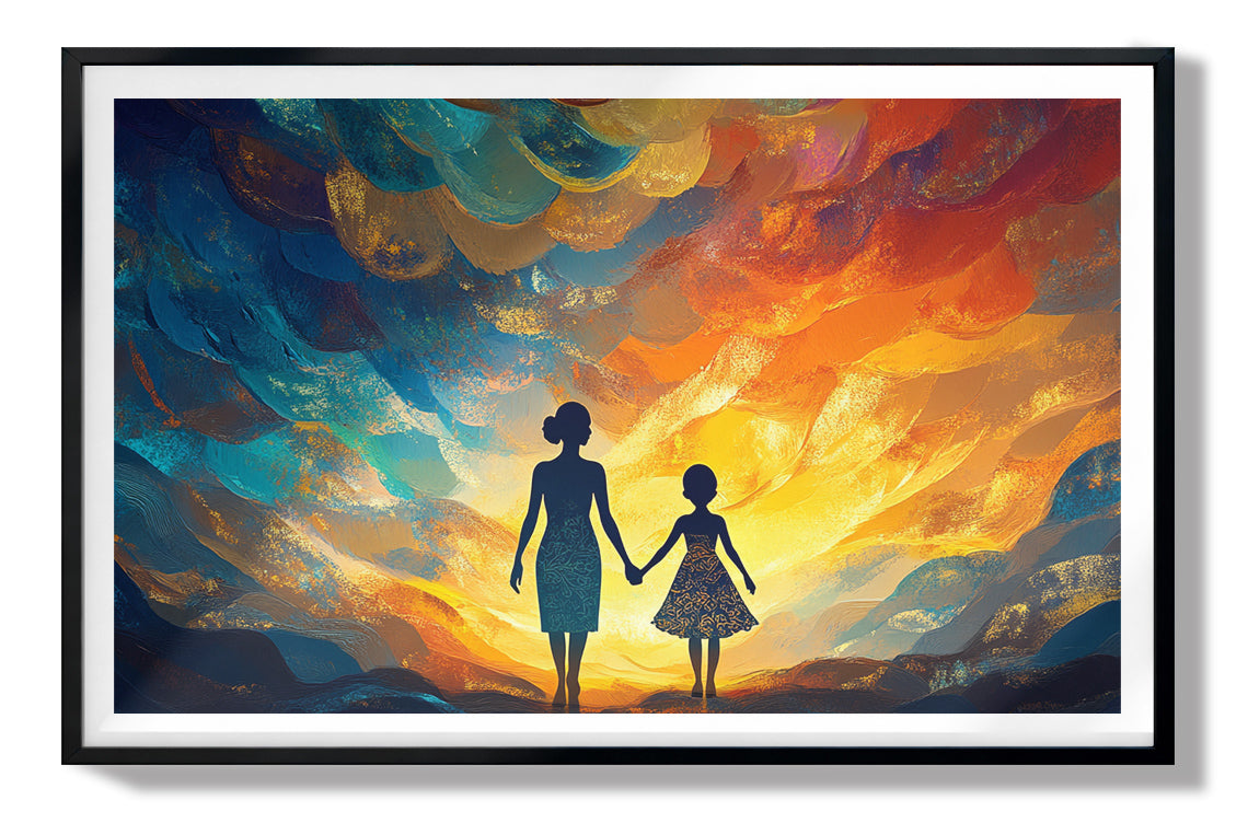 Black Children Sunset Black children wall art view 67