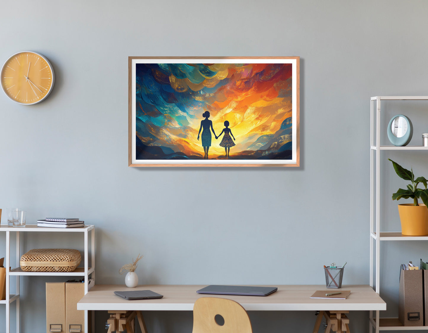 Black Children Sunset Black children wall art view 84