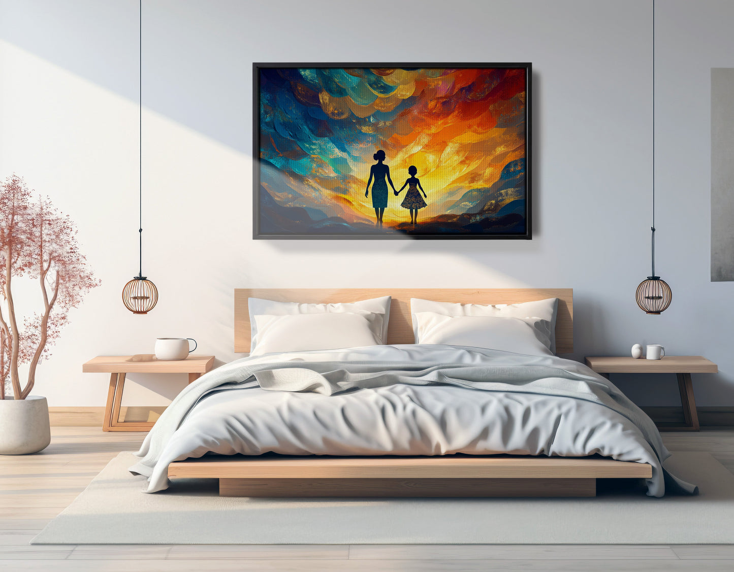 Black Children Sunset Black children wall art view 27
