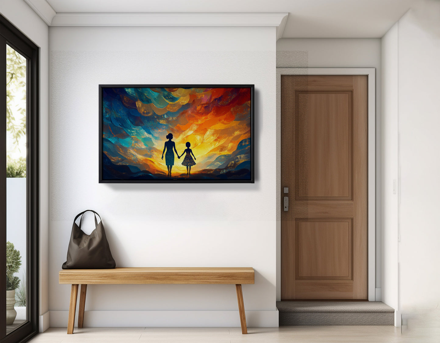 Black Children Sunset Black children wall art view 29