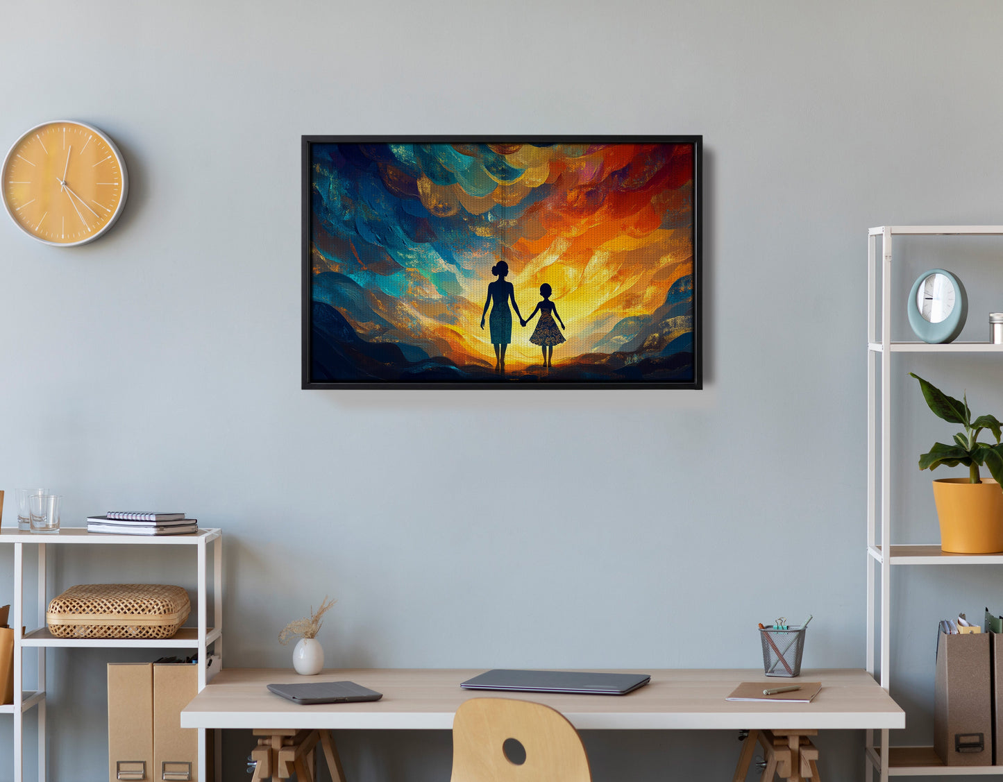Black Children Sunset Black children wall art view 30