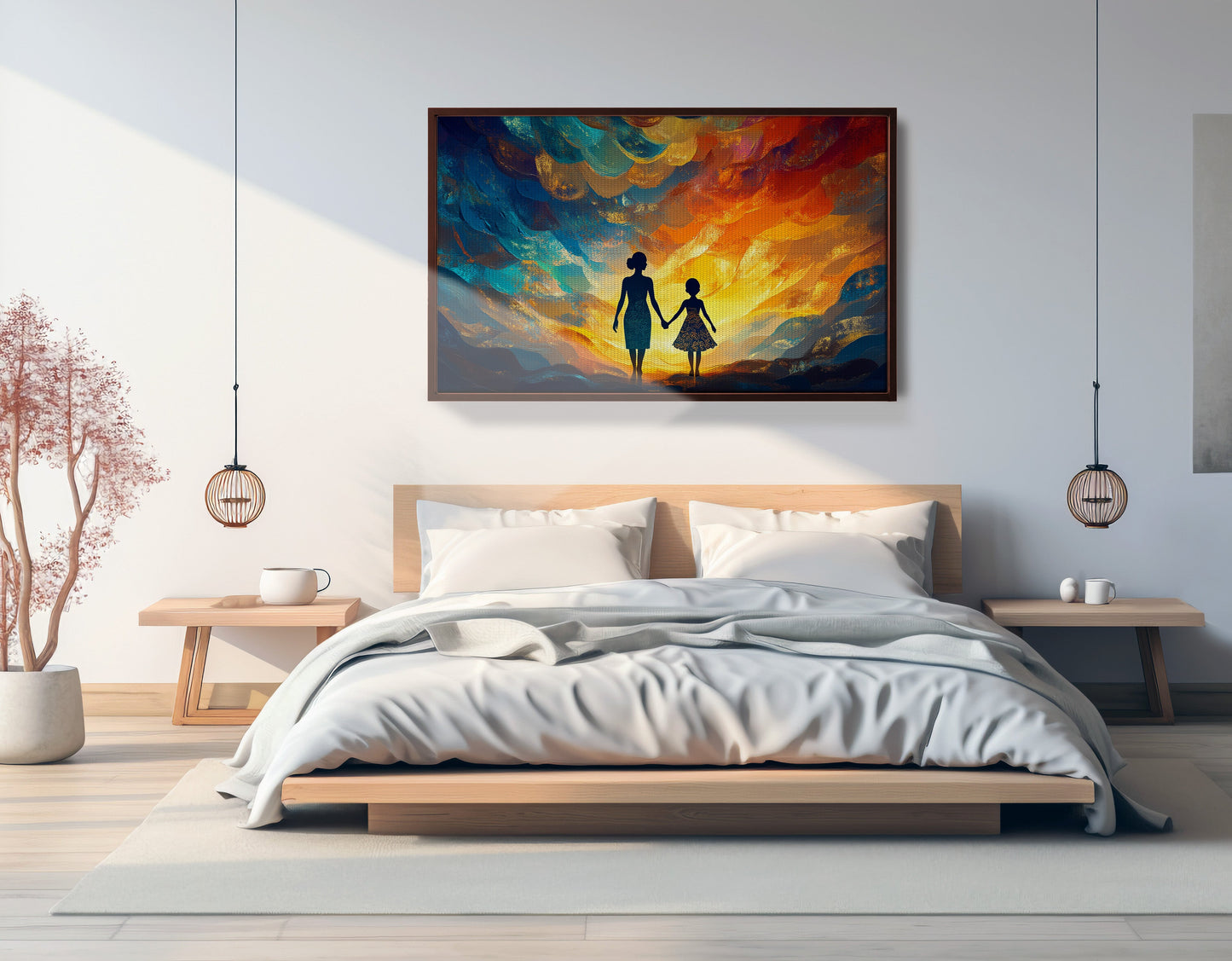 Black Children Sunset Black children wall art view 33