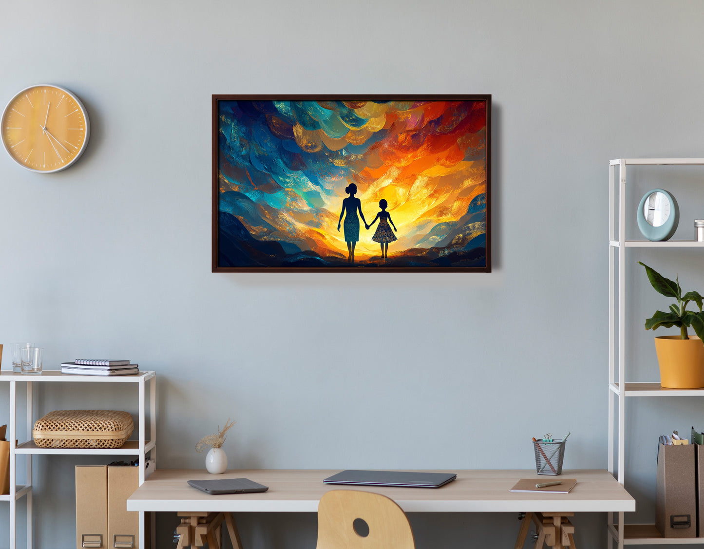 Black Children Sunset Black children wall art view 36