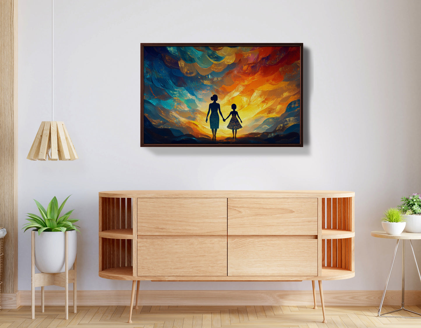 Black Children Sunset Black children wall art view 32
