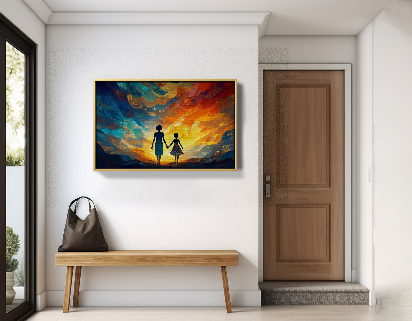 Black Children Sunset Black children wall art view 41