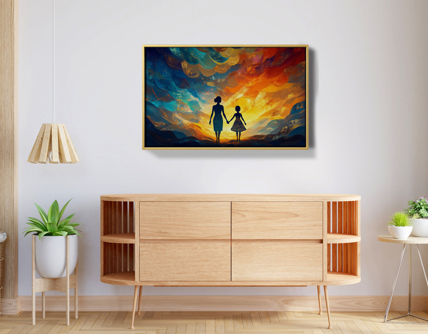 Black Children Sunset Black children wall art view 38