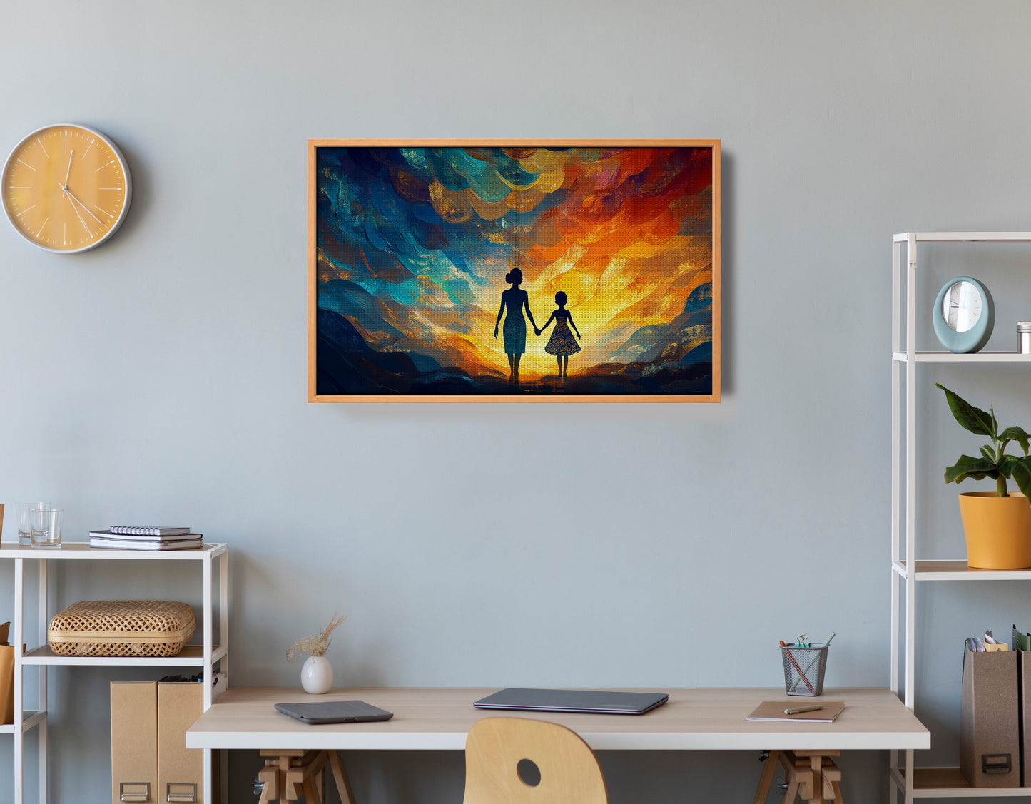 Black Children Sunset Black children wall art view 48