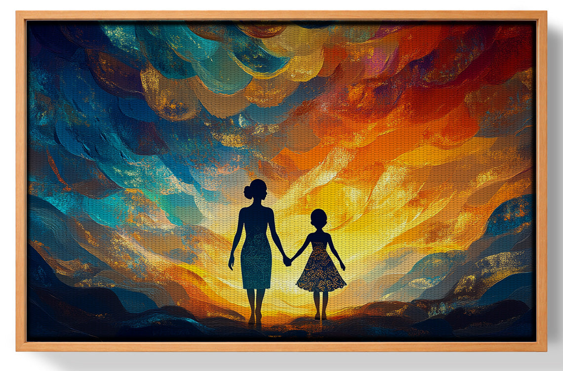 Black Children Sunset Black children wall art view 43