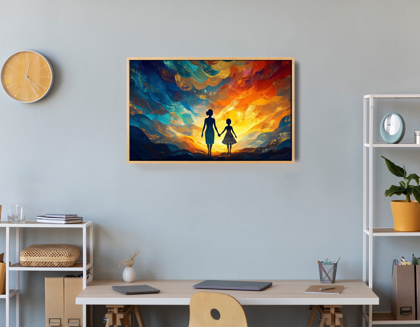 Black Children Sunset Black children wall art view 54
