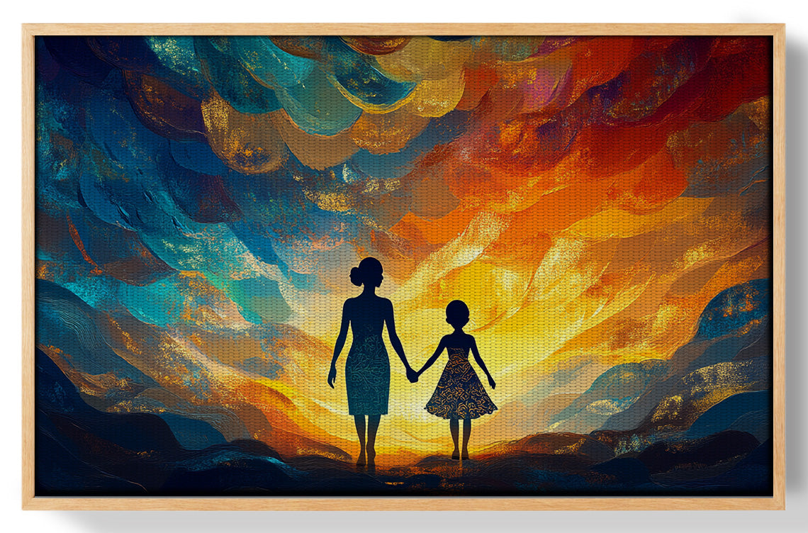 Black Children Sunset Black children wall art view 49