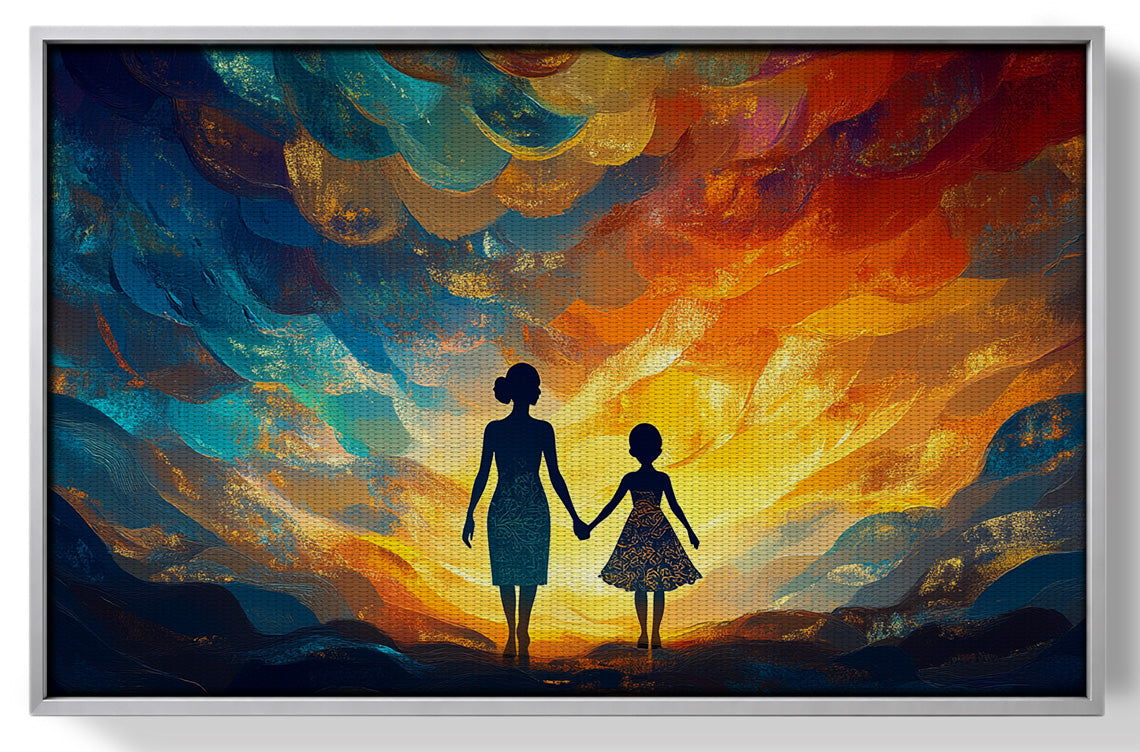 Black Children Sunset Black children wall art view 55