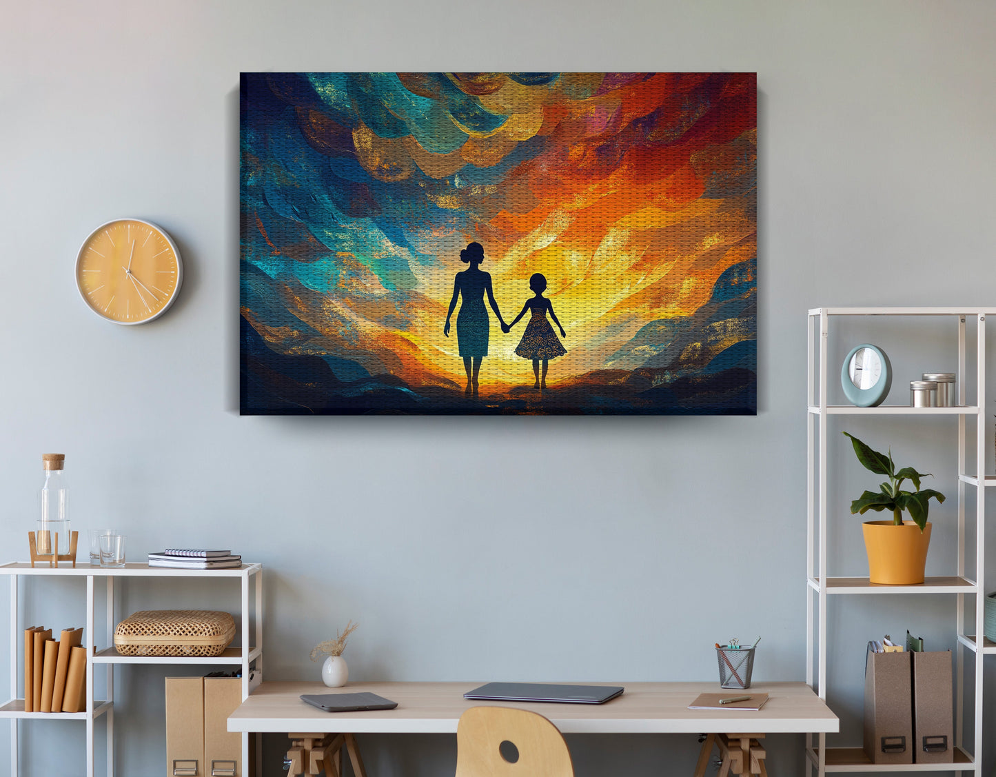 Black Children Sunset Black children wall art view 18