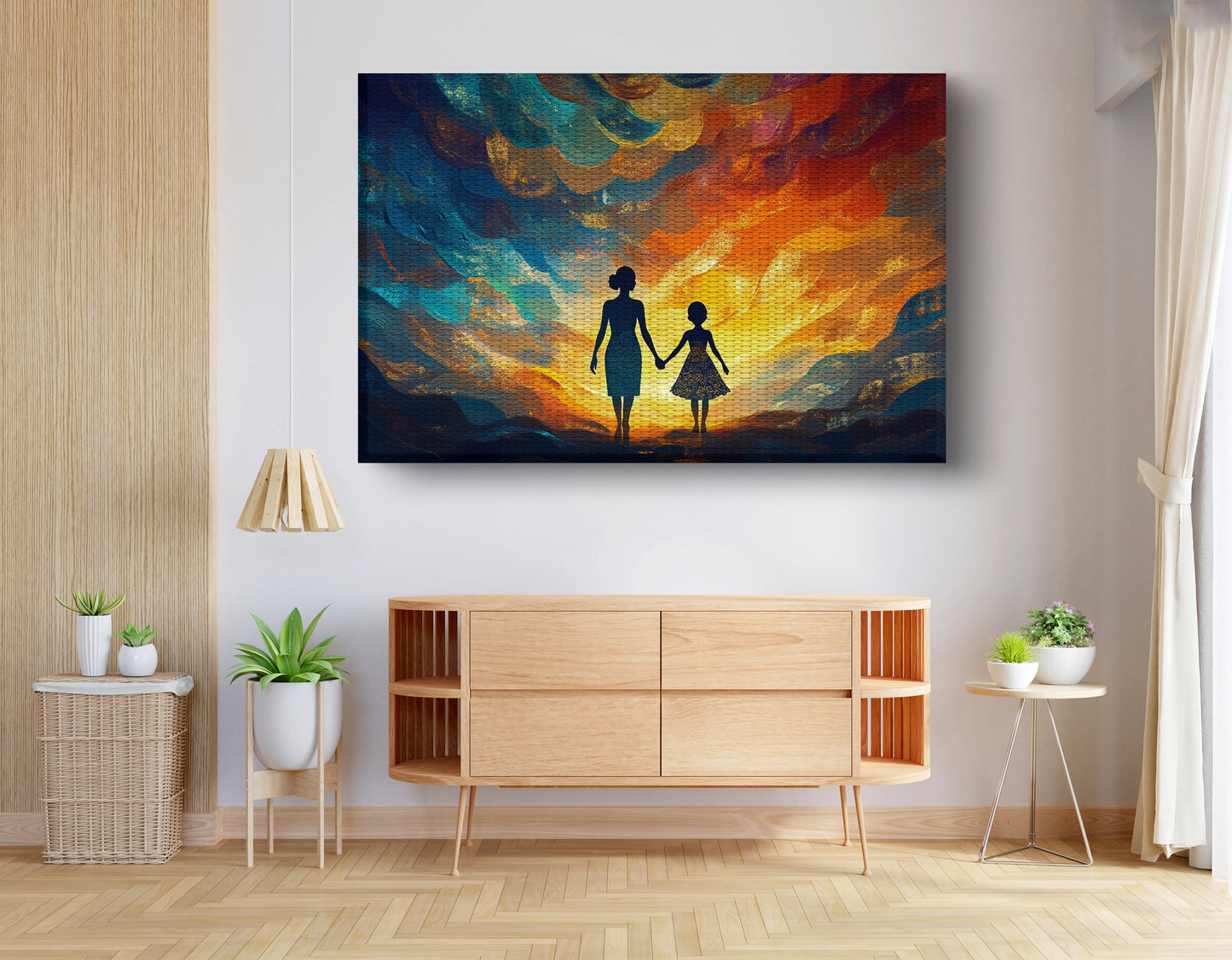 Black Children Sunset Black children wall art view 14