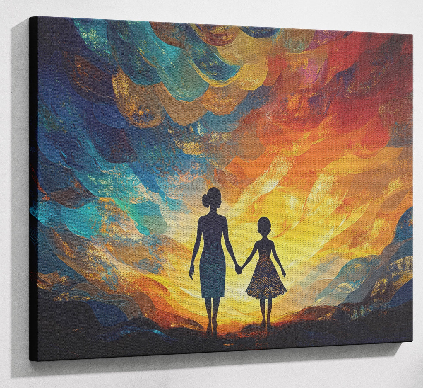 Black Children Sunset Black children wall art view 13