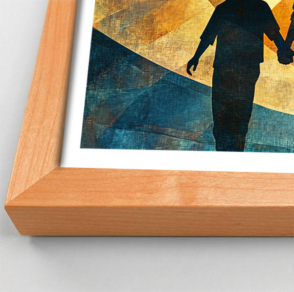 Black Family Silhouette Black family wall art view 82
