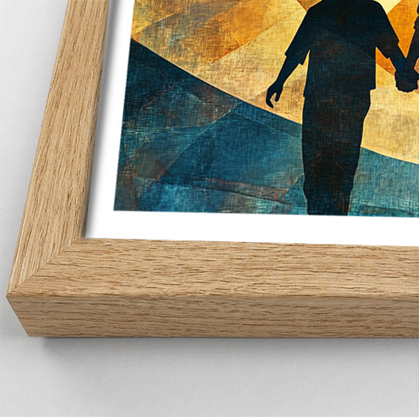 Black Family Silhouette Black family wall art view 76