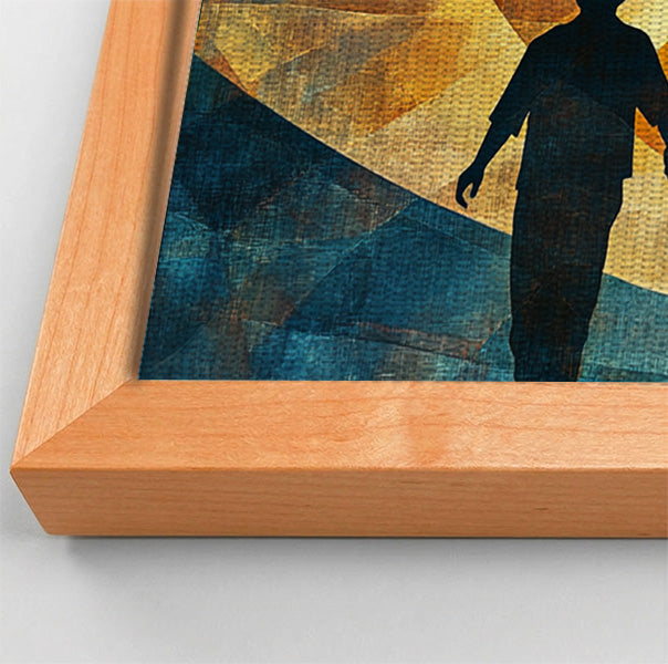 Black Family Silhouette Black family wall art view 46