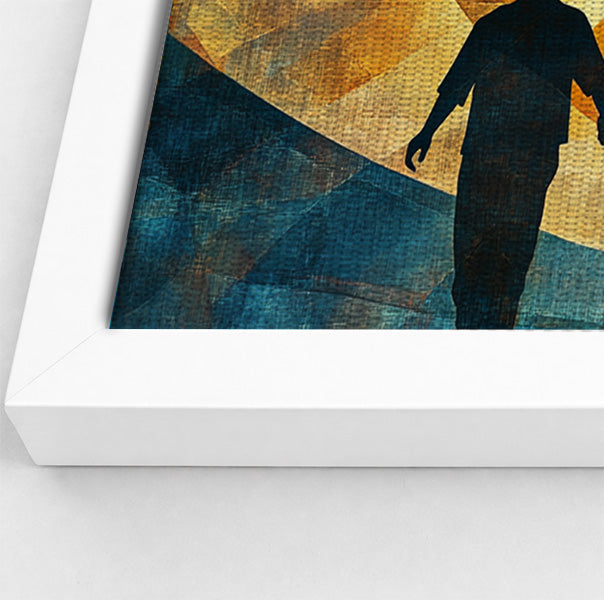 Black Family Silhouette Black family wall art view 64