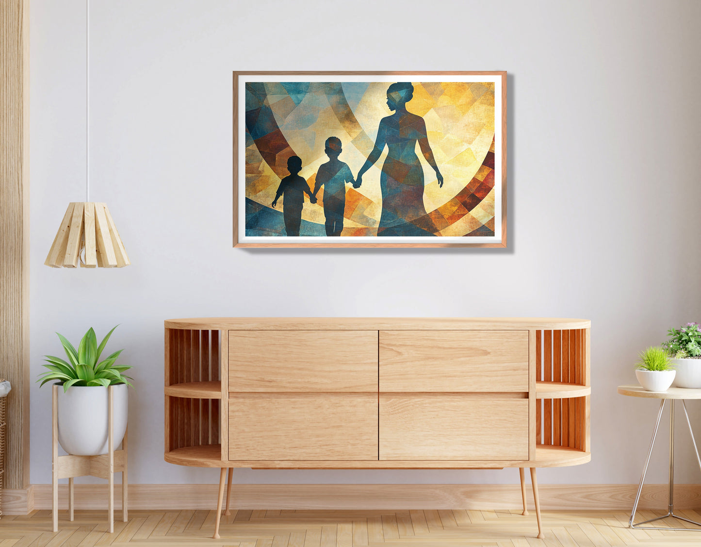 Black Family Silhouette Black family wall art view 80
