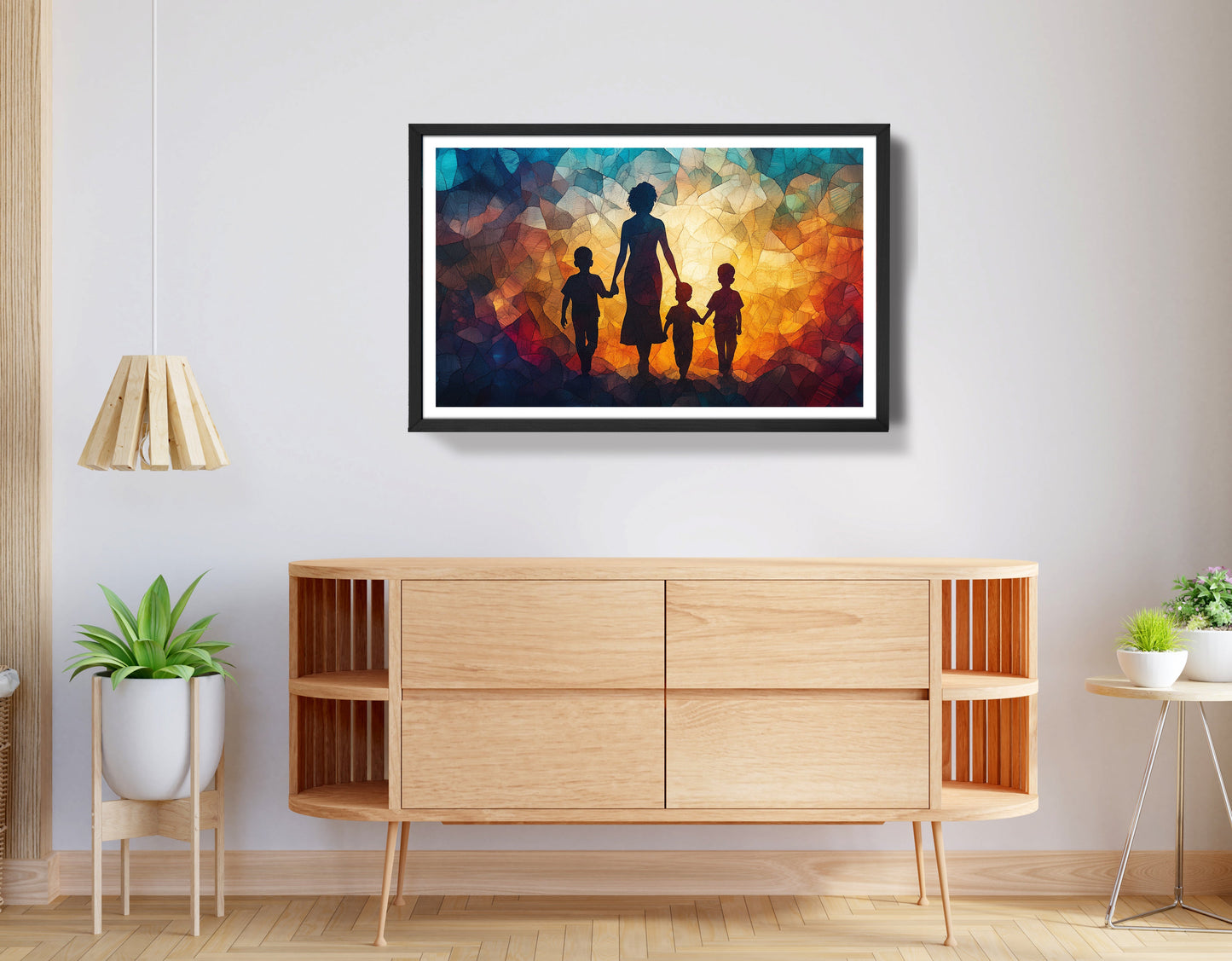 Black Family Stained Glass Black family wall art view 68